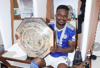 Amartey with the Community Shield Leicester won over the weekend