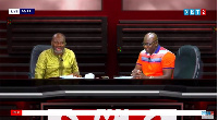 Kennedy Agyapong with the host of the programme