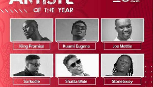 VGMA 20 Artiste of the year