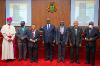 Chief Justice Kwasi Anin-Yeboah (4th from right) in a group photo with other dignitaries