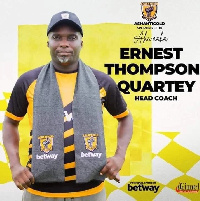 Head coach of Ashantigold Ernest Thompson