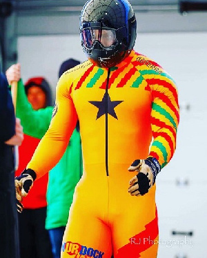 Akwasi Frimpong represented Ghana at the last olympics as a Skeleton Olympian