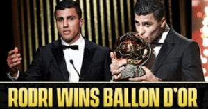 RODRI! Ballon d'Or 2024 Men's Winner