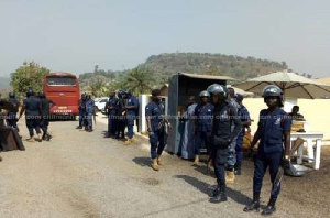 The Ghana Police discharging their duty