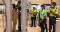 The aviation security screening equipment at the Kotoka International Airport