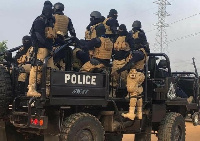 File photo of some personnel of the Ghana Police Service