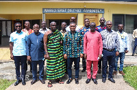 George Mireku Duker with members of the committee