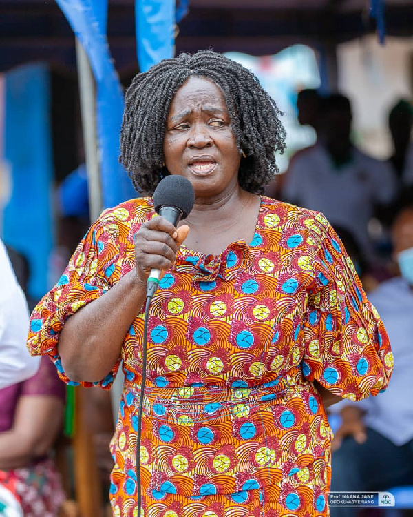 Professor Naana Jane Opoku- Agyemang, the Vice Presidential candidate of the National Democratic Con