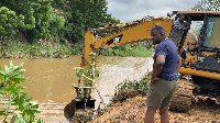 The NDC Parliamentary Candidate was asked to stop a dredging exercise and obtain a permit