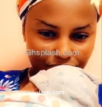 Nana Ama McBrown and her new baby