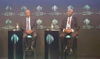 Vice President Dr Mahamudu Bawumia and African Union Chair Alpha Cond