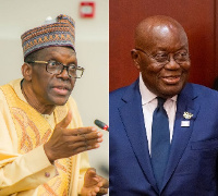 Presdient Nana Addo Dankwa Akufo-Addo (right), Speaker of Parliament Alban Bagbin (left)