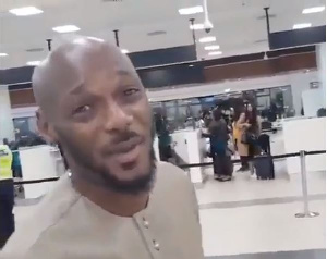 Tuface Idibia at Ghana's Terminal 3