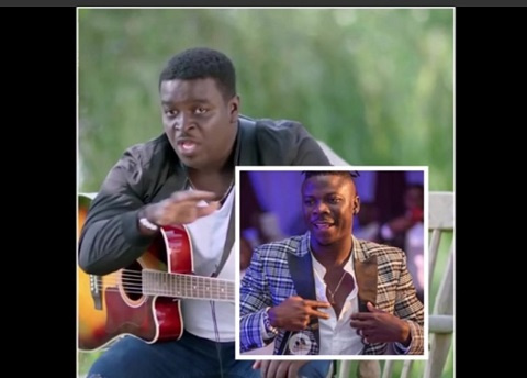 Kumi Guitar and an inset of  Stonebwoy