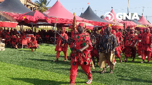 Tema Warriors Funeral Of Late Paramount Chief.jfif