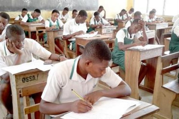 Senior High School students in a classroom. File photo