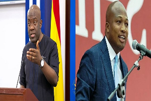 Information Minister, Kojo Oppong Nkrumah and MP for North Tongu Samuel Okudzeto Ablakwa