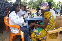 Some patients going through health screening