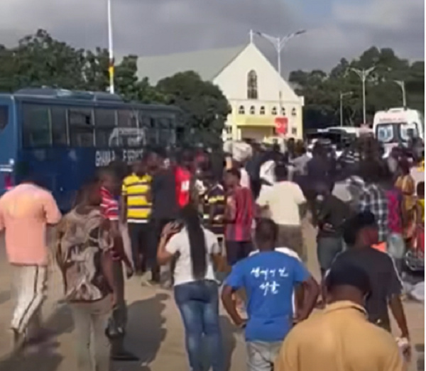 Participants of the #OccupyJulorbiHouse protest