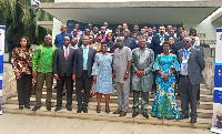 Dignitaries and participants in a group photograph