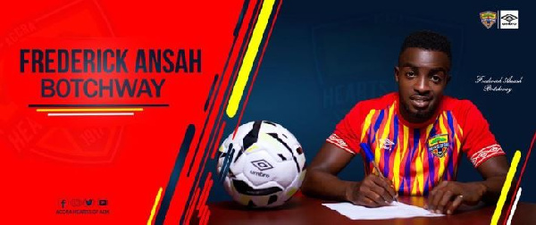 Hearts of Oak midfielder, Frederick Ansah Botchway