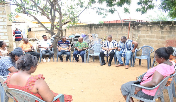 The MP for Adentan and members of the family of  Wisdom Bisi