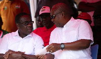 James Gyakye Quayson and John Dramani Mahama during campaigns