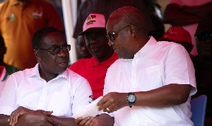 James Gyakye Quayson and John Dramani Mahama during campaigns