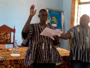 Festus Kwabena Akugre, the newly elected presiding member of Bolgatanga East Assembly