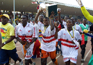 Hearts of Oak's treble winning team of 2000