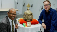 The crown was discovered in a flat in the Netherlands