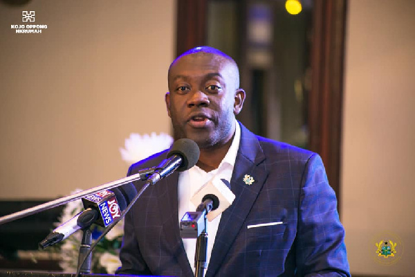 Kojo Oppong-Nkrumah is Minister of Information