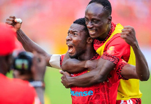 Captain Ismail Ganiyu, teammate celebrate win