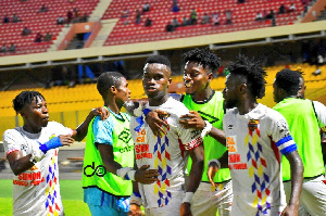 Obeng Jnr scored the first goal for Hearts of Oak