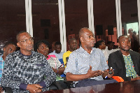 Dr. Affail Monney, GJA President [L]; Dr. Steve Manteaw, Chairman of PIAC [C] were at the event