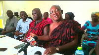 Abusuapanyin Nana Kweku Agyapong speaking at the press conference