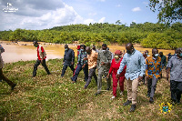 inister Abena Dapaah was joined on the tour by Samuel Abu Jinapor and Kojo Oppong Nkrumah