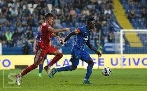 Joseph Amoah in action for his club