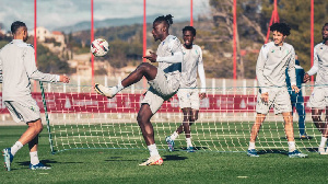 Mohammed Salisu at training