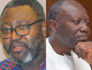 Dr. Paul Opoku-Mensah (left), Ken Ofori-Atta (right)