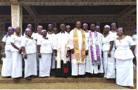 Tema Archdeaconry of the Anglican Women's Fellowship with the other two Reverends