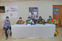 Officials of Chirano and Traditional leaders from Sefwi signing the Foundation agreement