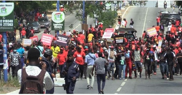 National Democratic Congress protestors