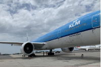 The incident occurred on September 3, 2021 and resulted in the cancellation of a KLM flight