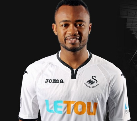 Jordan Ayew is enjoying life at Swansea