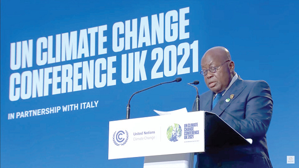 Ghana's president, Nana Addo Dankwa Akufo-Addo was at the COP26 this year