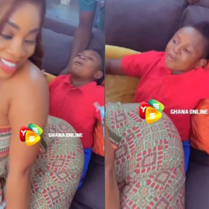 Moesha sits comfortably on Yaw Dabo