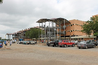 Establishing shot of the Tamale Central Hospital