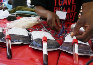 Pints of blood from donors