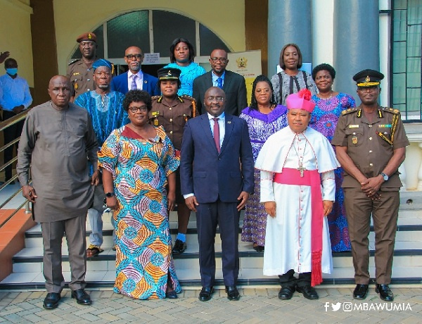 Vice president, Dr. Bawumia with new Prison board